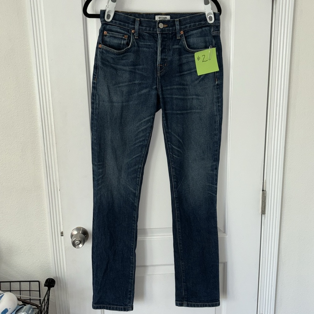 Buck Mason standard fit jeans button fly 31